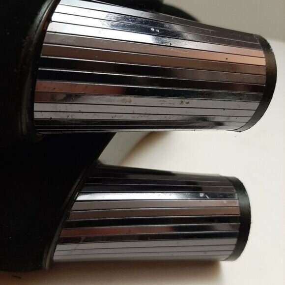 STUART WEITZMAN Mirrored Heels Retro Suede Genuine Leather Pumps Black Sz 7.5 AA - Picture 14 of 16